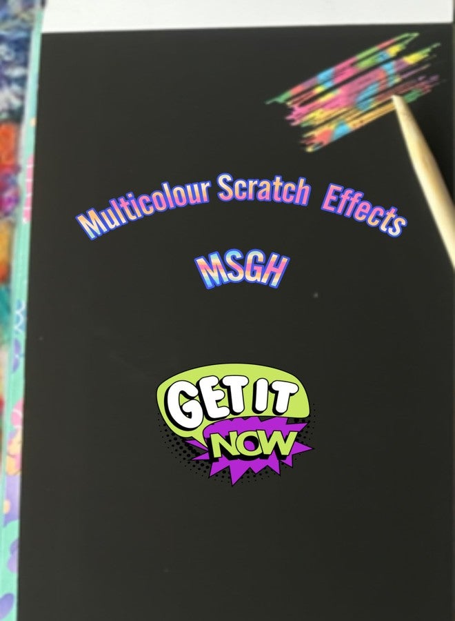 MSGH Coloring Book for with 30 Sheet, 8 Pencil Color,10 Scratch Sheet Art and Craft Drawing Color Book Set for 3+ Years Kids, Party Favor Return Gift for Kids (Drawing Sketch Set(uni)) - Image 3